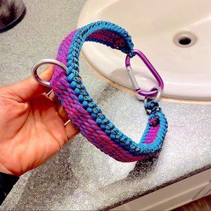 19.5 inch  macrame dog collar
